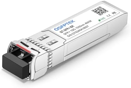 10G LR SFP+ Module, 10GBASE-LR Gigabit Ethernet Optic Transceiver, 10GbE Network MINI GBIC, SMF 1310nm 10km DDM LC Single-Mode for Cisco SFP-10G-LR, Mikrotik S-31DLC20D and Other Open Switch|B07QXP6YW5
