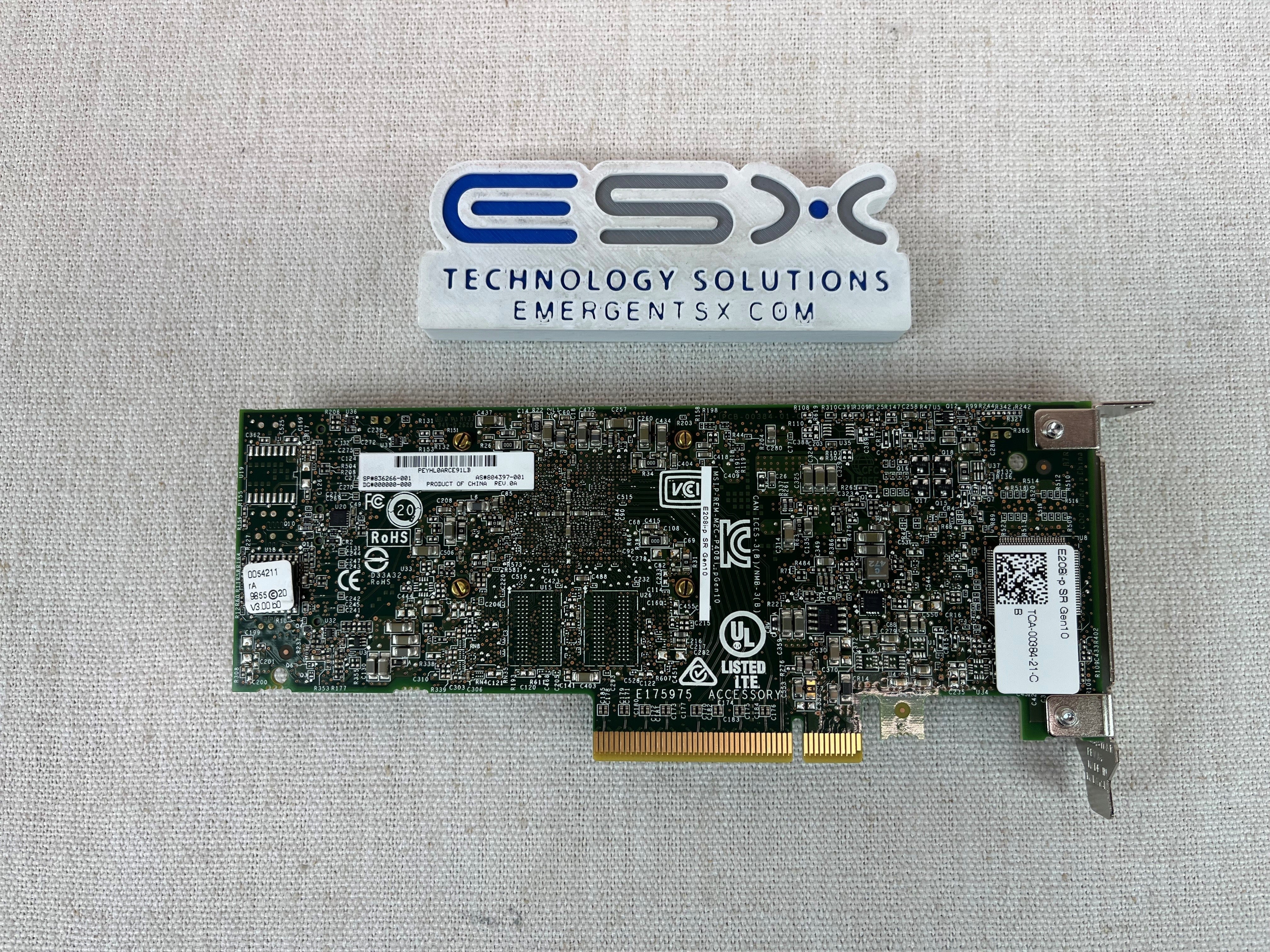 HPE 836266-001 Smart Array E208I-P SR Gen10 12G SAS Controller 804394-B21