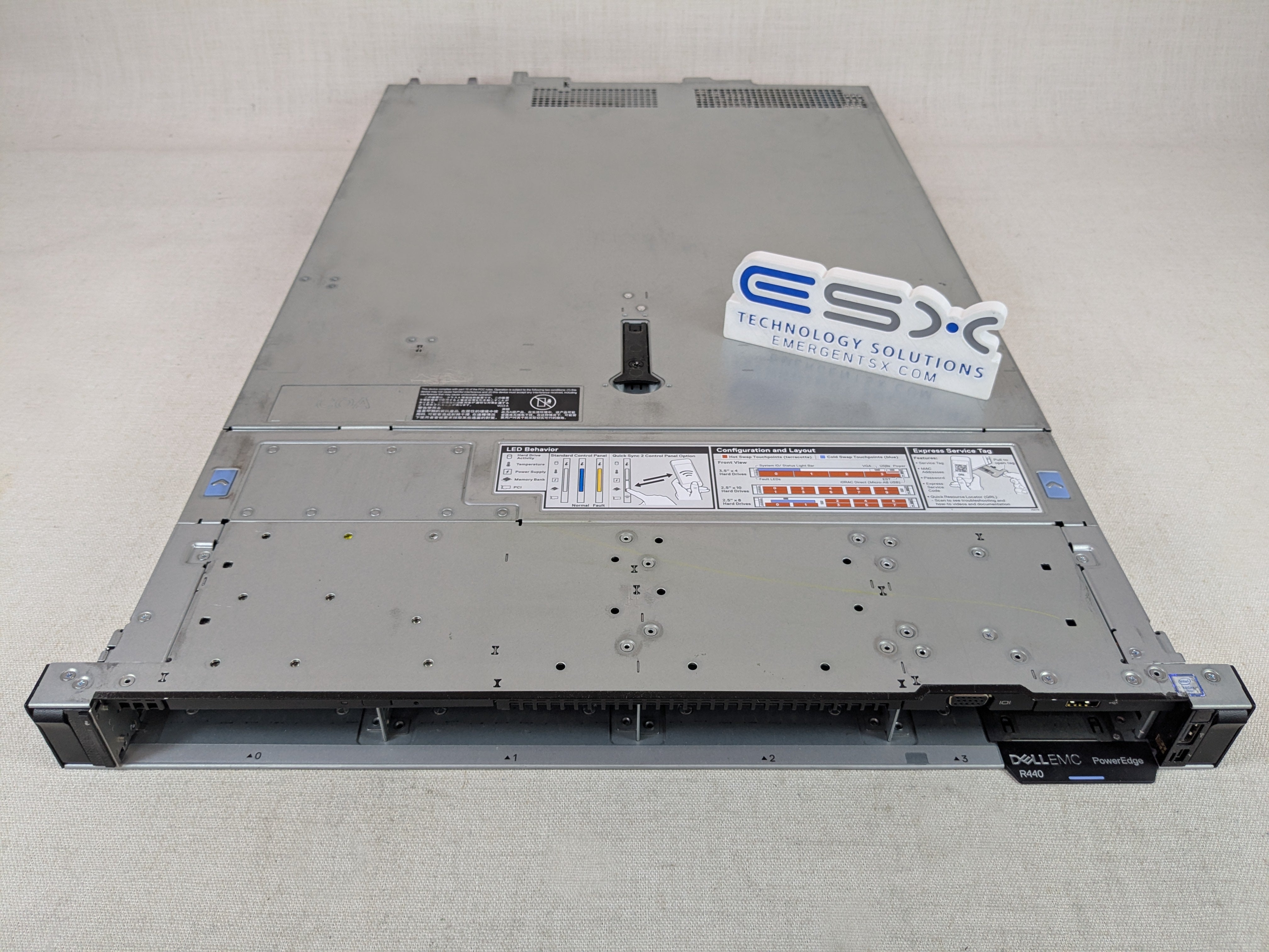 Dell PowerEdge R440 4x 3.5” LFF 1U CTO Server – 1x Heatsink, 2x 550W, IDRAC