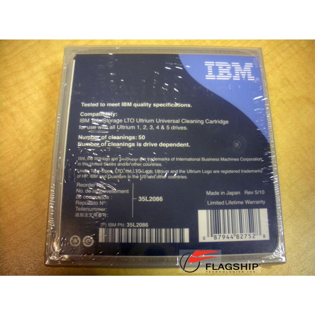 IBM 35L2086 LTO Ultrium Universal Cleaning Cartridge