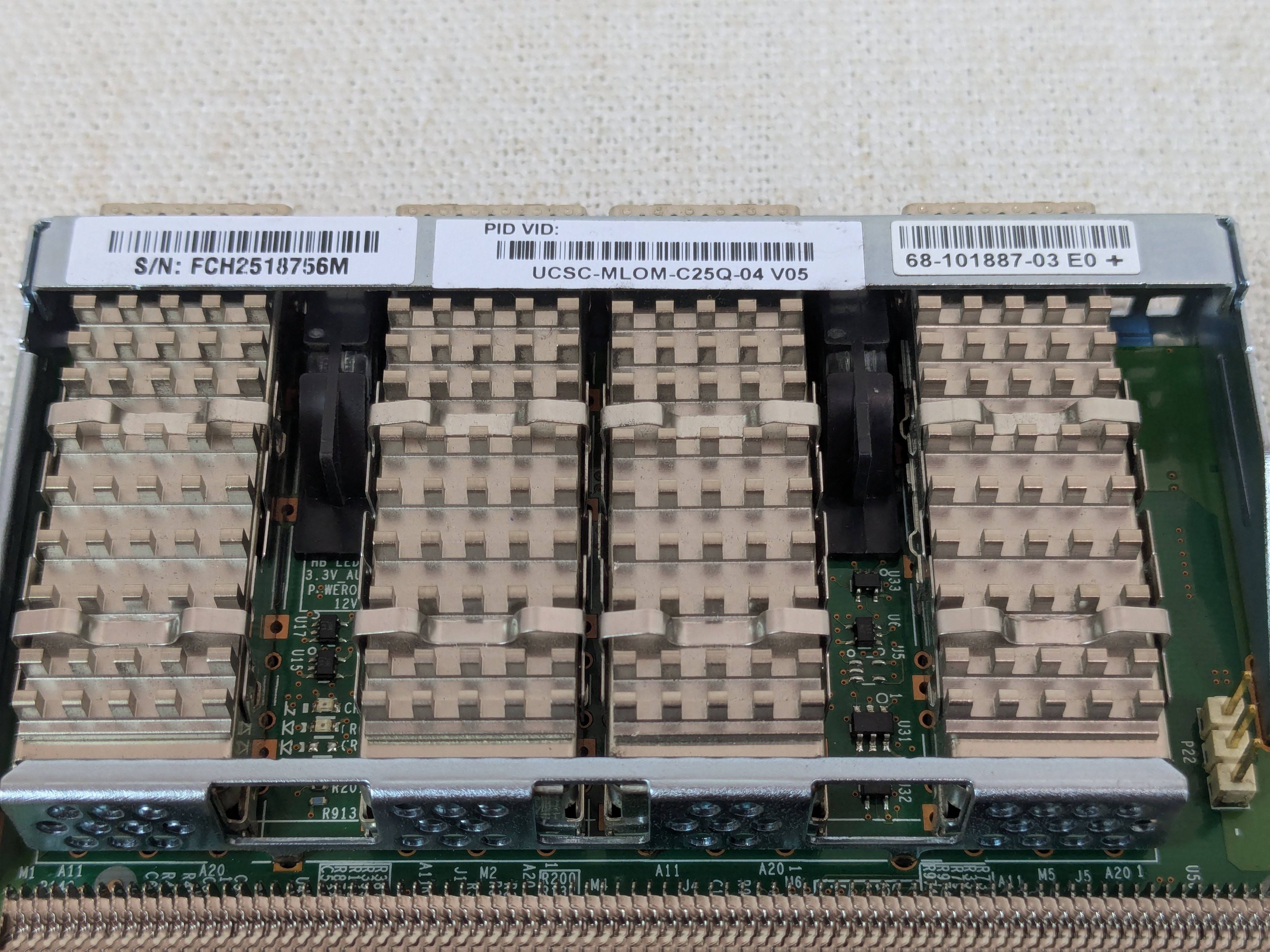 Cisco UCSC-MLOM-C25Q-04 VIC 1457 Quad Port 10/25G SFP28 MLOM Adapter