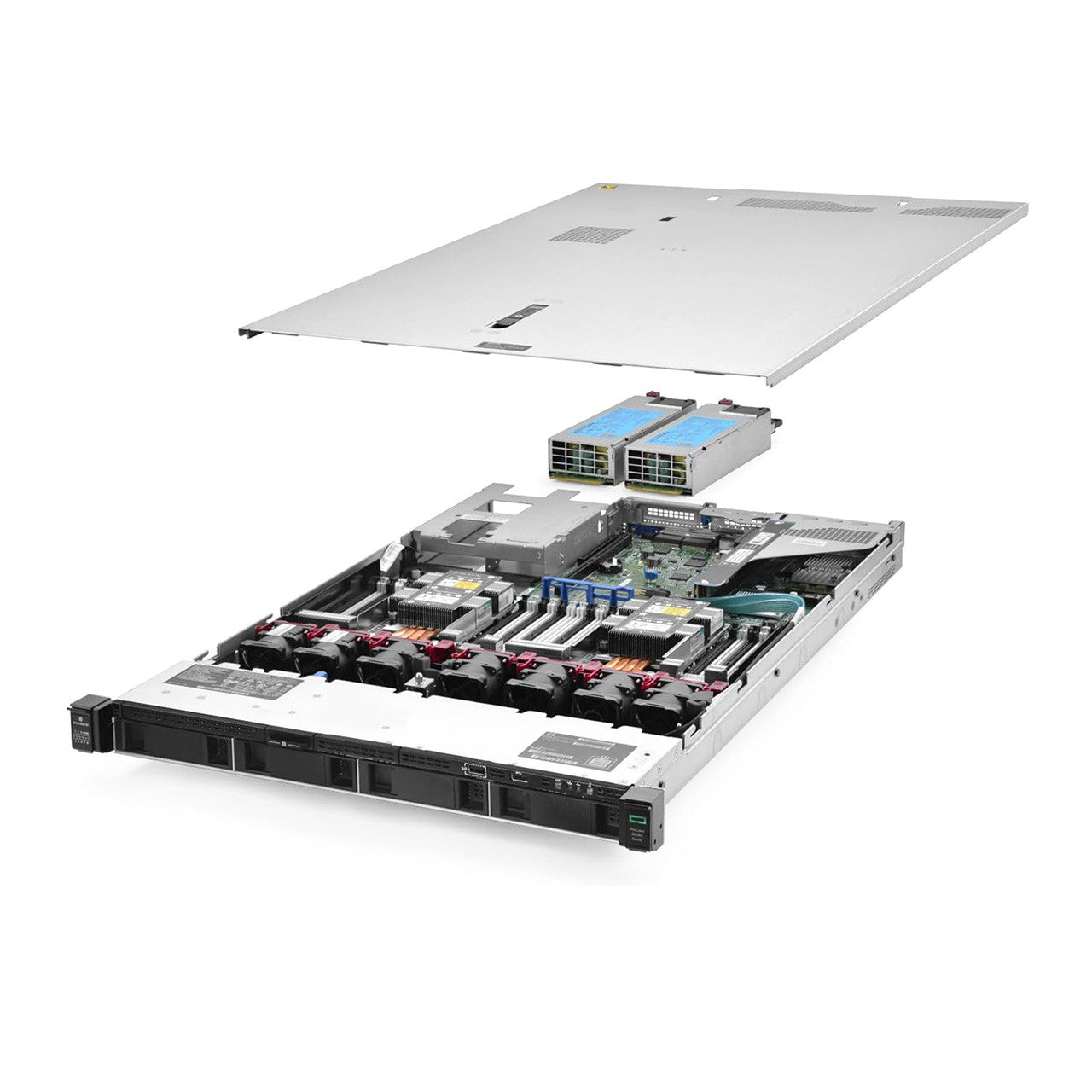 HPE ProLiant DL360 Gen10 4 Bay LFF Server - 2x Intel Xeon Gold 6148 (2.40 GHz 20C - 1024GB DDR4 - 2x 1.92TB SSD - 560FLR-SFP+ - No RAID - Refurbished