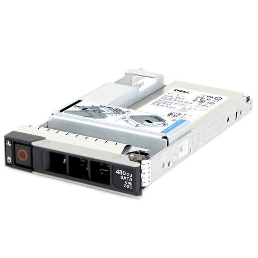 Dell 2.5" 480GB SATA 6Gbps RI 512e 1 DWPD SSD w/ 3.5" Hyb Car | 3DCP0