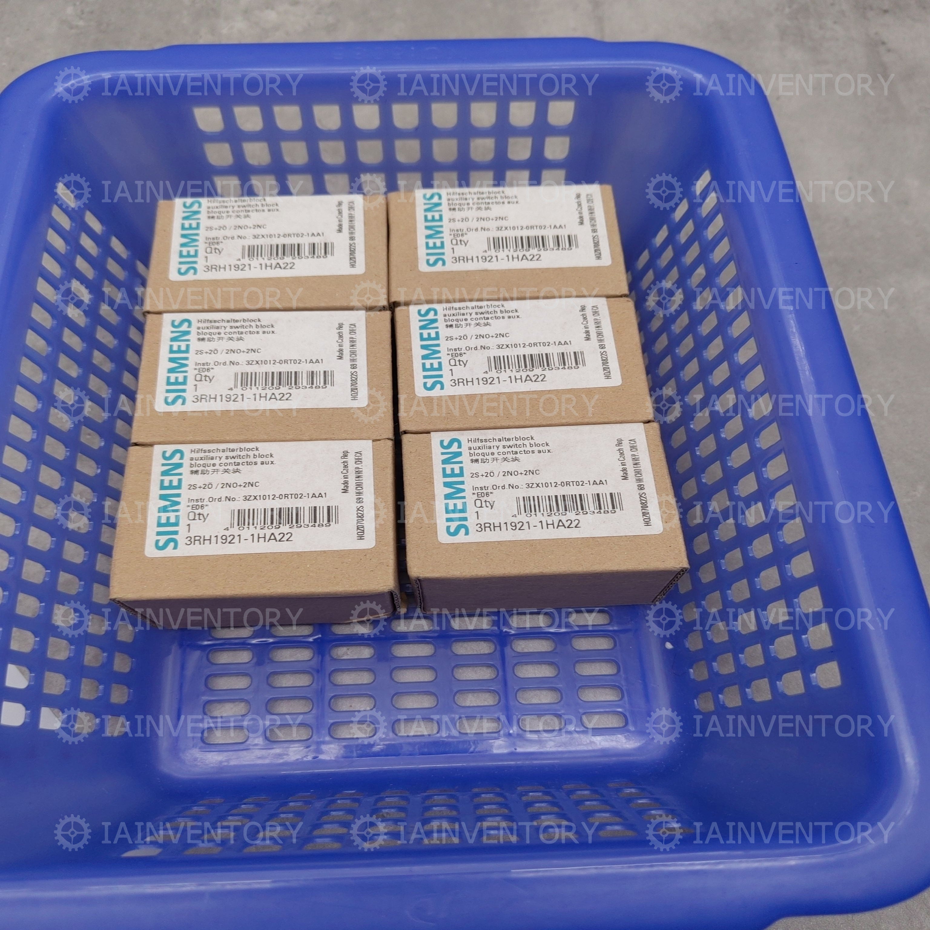 SIEMENS 3RH1921-1HA22 2NO 2NC 6Amp 690V