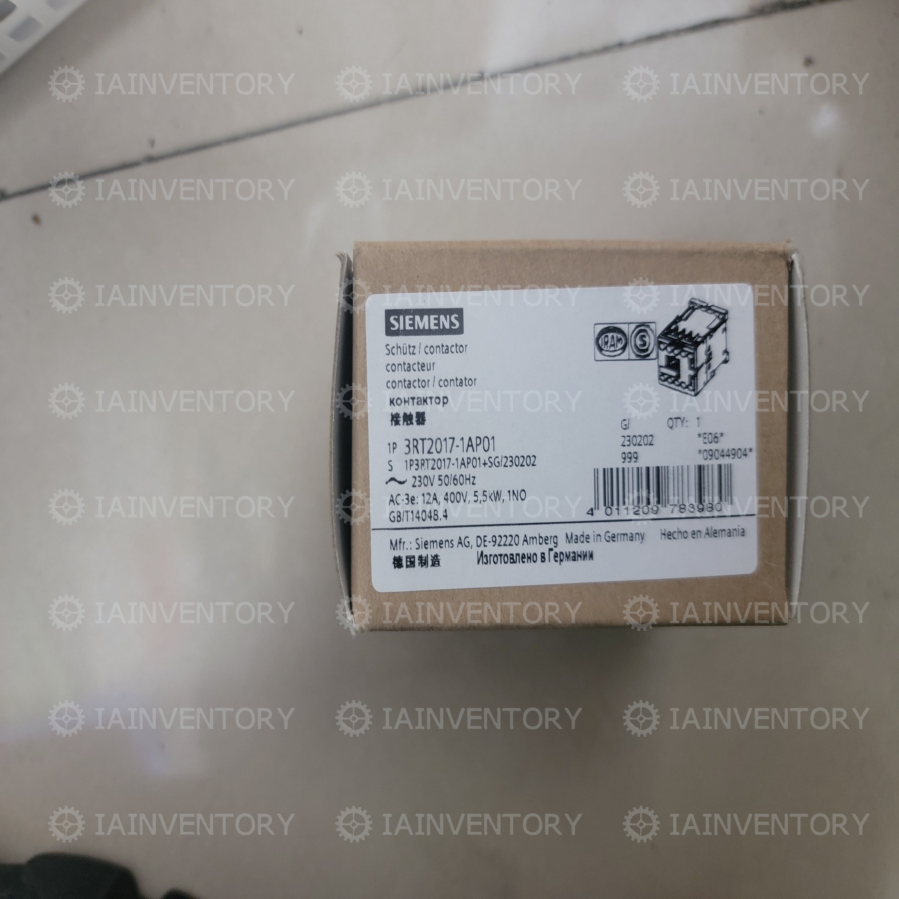 For Siemens 3RT2017-1AP01 3RT2017-1AP02 AC230V 50/60HZ Contactor