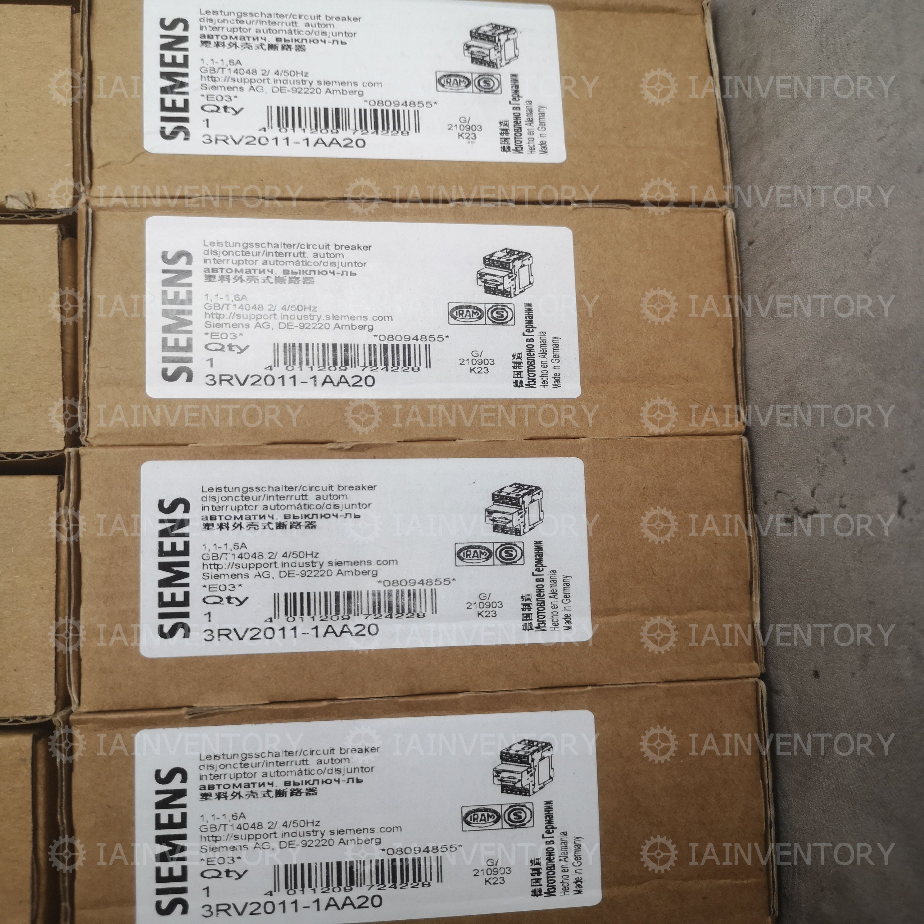 Siemens 3RV2011-1AA20 Circuit Breaker 3RV2011-1AA20