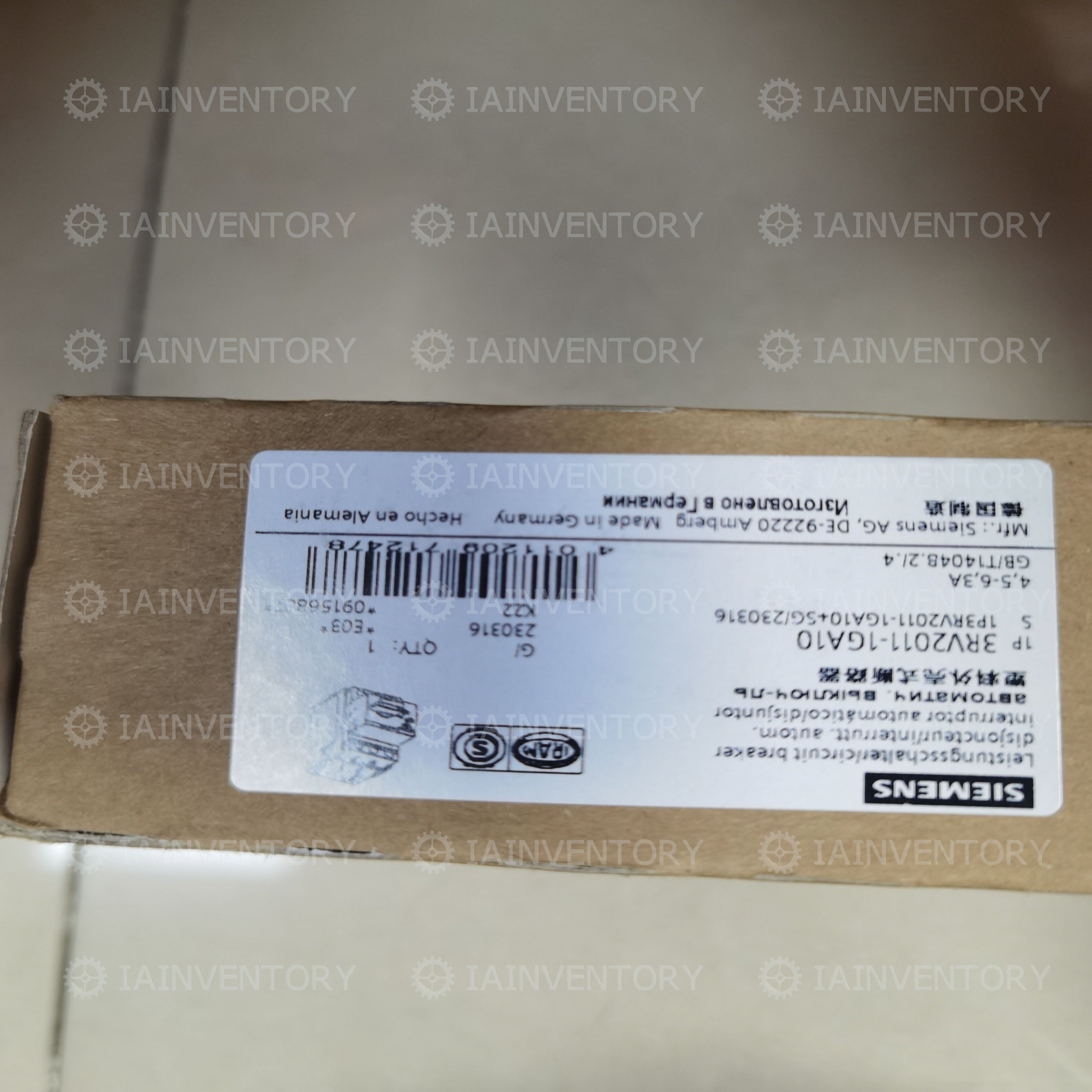 3RV2011-1GA10 Siemens