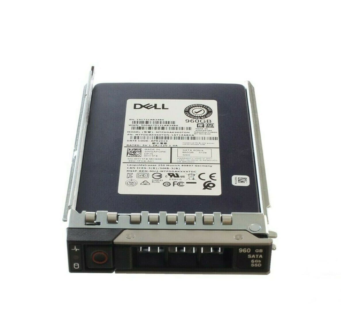 400-BDVU Dell 960GB SATA 6Gbps Mixed Use 2.5-inch Solid State Drive