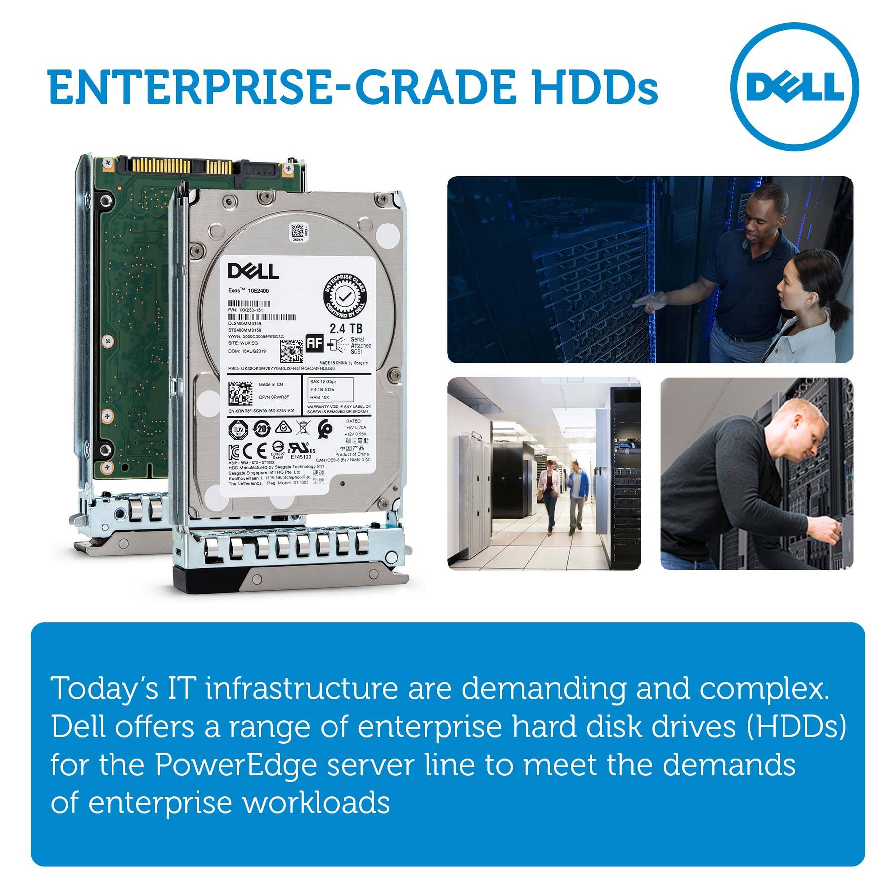 Dell G14 010N35 2.4TB 10K RPM SAS 12Gb/s 512e 2.5" Hard Drive