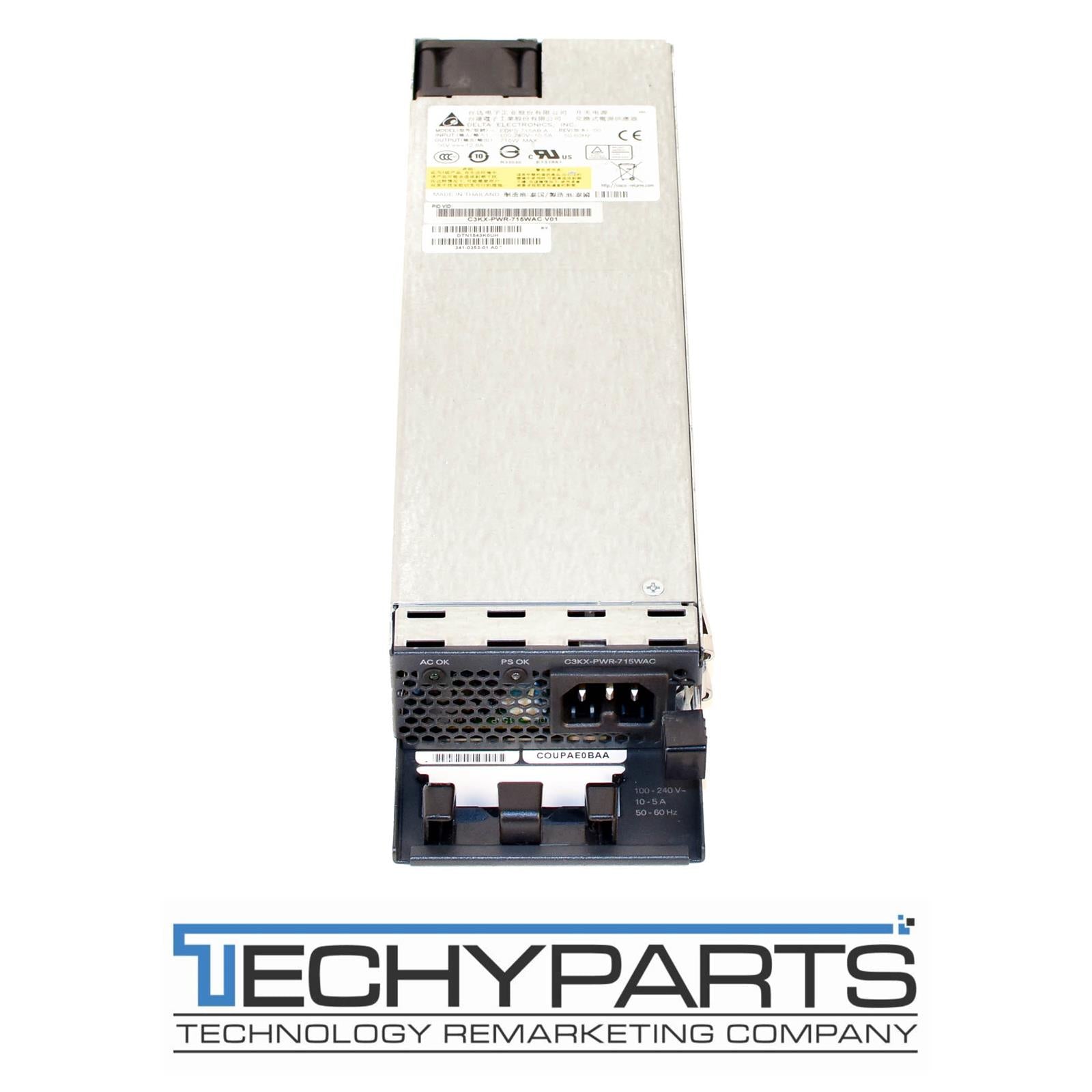 CISCO C3KX-PWR-715WAC V01 715W 3750-X/3560-X Switch Power Supply 341-0353-01