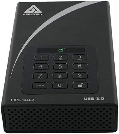 Apricorn Aegis Padlock DT 2TB USB 3.0/USB 2.0 External Hard Drive, Black|B00KADVVTQ