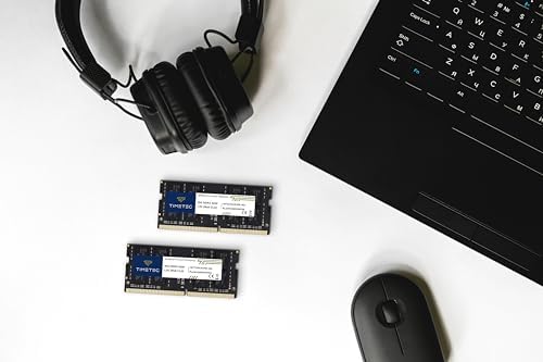 Timetec 16GB DDR4 3200MHz (or 2933MHz or 2666MHz) PC4-25600 Non-ECC Unbuffered 1.2V CL22 2Rx8 Dual Rank 260 Pin SODIMM Laptop Notebook PC Computer Memory RAM Module Upgrade|B098TXZY34