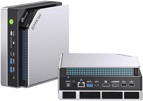 AI Mini PC Ryzen Al Max+ 395 (up to 5.1GHz 2TB PCIe 4.0 SSD 64GB LPDDR5X 8000MHz (8GB*8 Quad Screen 8K Display/WiFi 7/ USB4/ SD Card Reader 4.0 EVO-X2