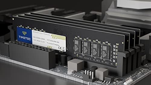 Timetec Elite 32GB KIT(2x16GB) DDR4 2666MHz PC4-21300 Non-ECC Unbuffered 1.2V CL19 2Rx8 Dual Rank 288 Pin UDIMM Desktop Memory RAM Module Upgrade (32GB KIT(2x16GB))|B0G4381PK1