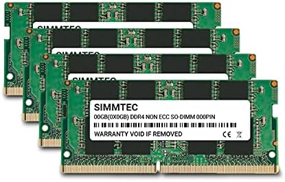Simmtec RAM 64GB (2x32GB) DDR4 3200MHz SODIMM PC4-25600 (PC4-3200AA) CL22 1.2V Non-ECC SO-DIMM 260 Pin - Laptop, Notebook & AIO Computer Memory Upgrade Kit|B09HFRRW2N