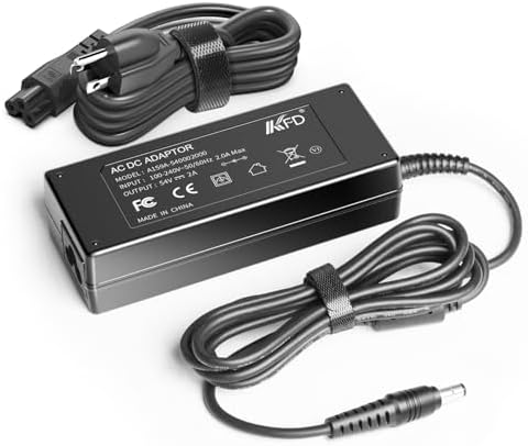 KFD 54V Power Supply for Cisco Meraki MX68 MX65 MX68W MX68CW MX68-HW MX68W-HW MX68CW-HW SD-WAN MX6x Routers MA-PWR-100WAC 640-76010 640-47010 54V 1.85A 1.67A 90W 100W Cisco Router Power Cord Adapter|B0D7C7CSSZ