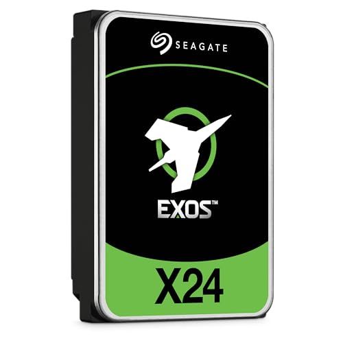 Seagate Exos X24 20TB Enterprise Internal Hard Drive HDD - 12GB/s SATA 7200RPM 2.5M MTBF (ST20000NM002H)|B0CN5LH117