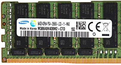Samsung 64GB PC4-21300 DDR4-2666V-L Load Reduced 4DRX4 CL19 288 PIN 1.20V Memory Module LRDIMM M386A8K40BM2-CTD|B07J5WDHGH