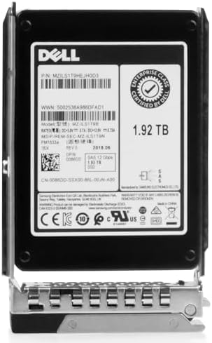Dell 1.92TB SAS 12Gb/s 3D TLC V-NAND 2.5in Enterprise PowerEdge Read-Intensive SSD for: R440 R750 R450 T150 R470 T560 T40 R250 R740 R640 T550 T350 R540 R840 ME4024 R650XS PPNPN G16 (Renewed)|B0G3QL1P96
