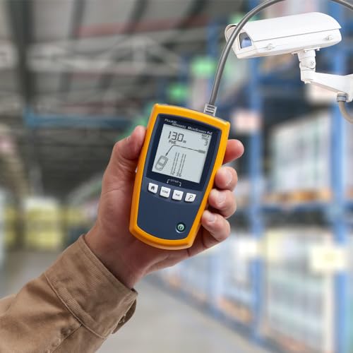 Fluke Networks - 5018508 MS-POE MicroScanner Copper Cable Verifier and PoE tester for RJ-45 Category 5-6A Ethernet Cables, Identifies Supplied Class 0-8 Power from Ethernet PSE Devices