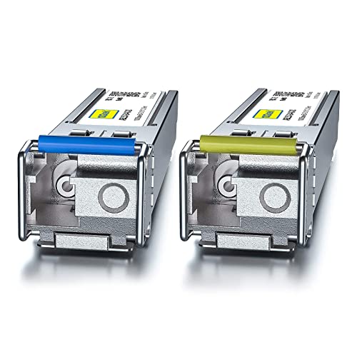 10GTEK 1.25G SFP-T, 1000BASE-T Copper SFP, SFP to RJ45 SFP Module Transceiver for Cisco SFP-GE-T, Meraki, Fortinet, Ubiquiti UniFi UF-RJ45-1G, D-Link, Supermicro, Netgear, TP-Link and More|B00U77IJ2M