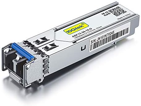 10Gtek 1000BASE-SX Gigabit SFP LC Multi-Mode Transceiver, Mini-GBIC Module for Cisco GLC-SX-MMD/GLC-SX-MM/SFP-GE-S, Ubiquiti UniFi UF-MM-1G, Meraki, Fortinet, TP-Link, 850nm, DDM, 550m, Pack of 2|B077SVS65C
