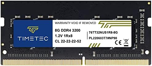 Timetec 16GB DDR4 3200MHz (or 2933MHz or 2666MHz) PC4-25600 Non-ECC Unbuffered 1.2V CL22 2Rx8 Dual Rank 260 Pin SODIMM Laptop Notebook PC Computer Memory RAM Module Upgrade|B098TXZY34
