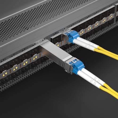 10Gtek 10GBase-LR SFP+ Transceiver, 10G 1310nm SMF SingleMode Fiber Optic Module, 10km, for Cisco SFP-10G-LR, Meraki MA-SFP-10GB-LR, Ubiquiti UniFi UF-SM-10G, Fortinet, Mikrotik, Netgear, Pack of 2|B08BP4M8LV