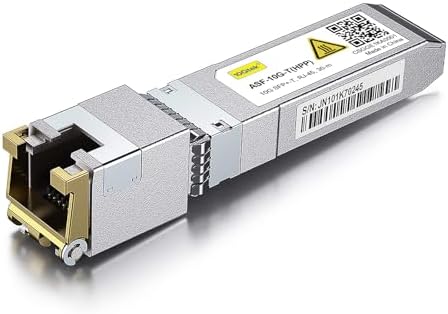10Gtek 10GBase-SR SFP+ Transceiver, 10G 850nm MMF, up to 300 Meters, Compatible with HPE ProCurve J9150A HPE Aruba J9150D J9150DCM JL748A, Pack of 2|B08BP5KDG7