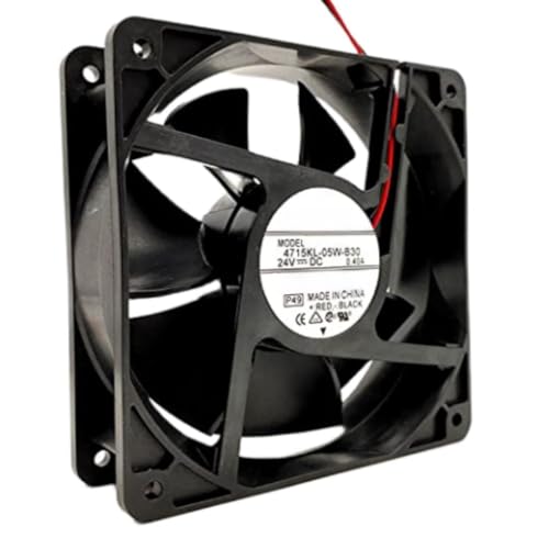 4715KL-05W-B30 Fan 12CM for 24V 0.40A 12038 120X120X38MM 2-Wire Cooling Fan|B0DHNYYKDB