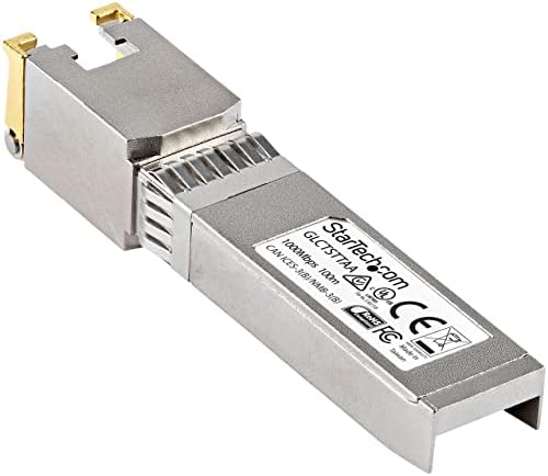 StarTech.com Cisco SFP-GE-T Compatible - Gigabit SFP - 10/100/1000 Mbps - RJ45 Port - 1000Base-T - Copper SFP - GBIC Module|B007UR0CZE