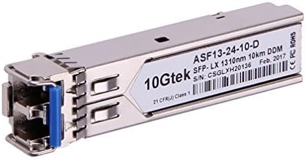 10Gtek 1000BASE-SX Gigabit SFP LC Multi-Mode Transceiver, Mini-GBIC Module for Cisco GLC-SX-MMD/GLC-SX-MM/SFP-GE-S, Ubiquiti UniFi UF-MM-1G, Meraki, Fortinet, TP-Link, 850nm, DDM, 550m, Pack of 2|B077SVS65C