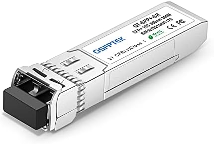 QSFPTEK 4Packs 10GBASE-LR Transceiver, 10G SFP+ Patch Module, 1310nm, 10km, DDM LC, 10Gbe Ethernet Mini-GBIC for Cisco SFP-10G-LR, Ubiquiti UF-SM-10G, Mikrotik, Netgear, Qnap NAS, D-Link|B08P4MFPD5