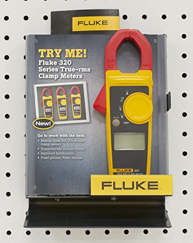 Fluke 323 Clamp Meter for Commercial/Residential Electricians, Measures AC Current to 400 A & AC/DC Voltage to 600 V, Resistance and Continuity, Includes 2 Year Warranty and Soft Carrying Case