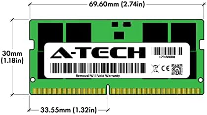 32GB DDR5 4800MHz PC5-38400 CL40 SODIMM 2Rx8 Dual Rank 1.1V Non-ECC Unbuffered SO-DIMM 262-Pin Laptop Computer RAM Memory Upgrade Module