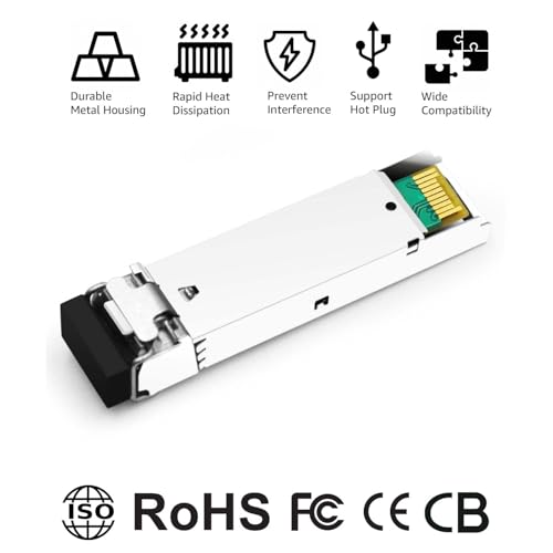 1000BASE-SX SFP Optical Transceiver Module Compatible with HPE Aruba J4858D J4858DCM JL745A Q8N53A ProCurve J4858C J4858B J4858A 850nm 550m DDM Duplex LC MMF 10pcs/Pack|B09MTS8WKP