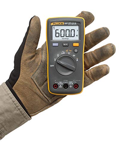 Fluke 107 AC/DC Current Handheld Digital Multimeter, Gray