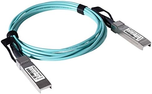 Chuangsuton 10G SFP+ AOC Cable | 10 GBASE SFP+ to SFP+ Active Optical Fiber 10Gbps SFP Plus/Mini GBIC/Transceiver Module Cable Compatible with Dell AOC-SFP-10G-5M 5M/16.4ft|B08TRGKGTT
