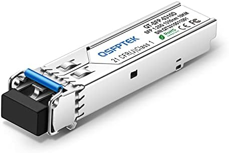QSFPTEK 4Packs 10GBASE-LR Transceiver, 10G SFP+ Patch Module, 1310nm, 10km, DDM LC, 10Gbe Ethernet Mini-GBIC for Cisco SFP-10G-LR, Ubiquiti UF-SM-10G, Mikrotik, Netgear, Qnap NAS, D-Link|B08P4MFPD5