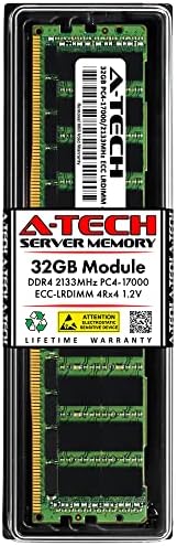 A-Tech 32GB RAM for Dell PowerEdge C4130, C6320, FC830, M640, R630, R730, R730xd, R730xd XL, R730XL, R740xd | DDR4 2133MHz PC4-17000 ECC LRDIMM 4Rx4 Load Reduced Server Memory Upgrade|B0CGMPN9X4