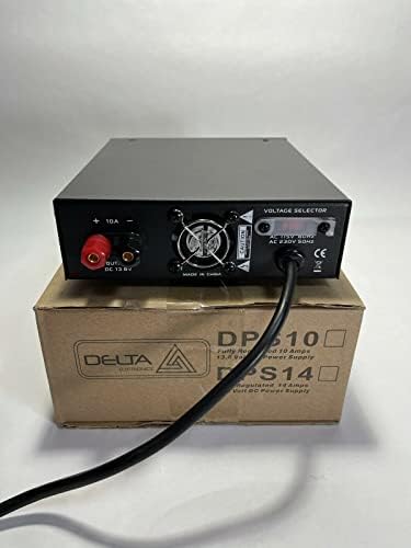 Delta DPS Power Supply 10 Amp Delta DPS10 12-13.8v AC/DC Ultra Compact Small Ham CB Radio|B09XGTQC4L