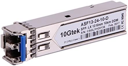 10Gtek 1000BASE-SX Gigabit SFP LC Multi-Mode Transceiver, Mini-GBIC Module for Cisco GLC-SX-MMD/GLC-SX-MM/SFP-GE-S, Ubiquiti UniFi UF-MM-1G, Meraki, Fortinet, TP-Link, 850nm, DDM, 550m, Pack of 2|B077SVS65C