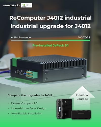reComputer J4011-Edge AI Device with NVIDIA Jetson Orin™ NX 8GB Module, 4xUSB 3.2, M.2 Key E & Key M Slot, Aluminum case, Pre-Installed Jetpack System with NVIDIA Jetpack™ on 128GB NVMe SSD
