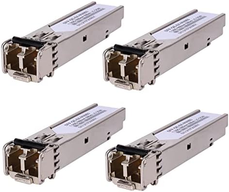 4 Pack 1.25G 850nm Multimode SFP LC Transceiver Fiber Module 550 Meters 1000Base-SX LC MMF for Cisco GLC-SX-MMD/SX-MM/SFP-GE-S,Fortinet,Ubiquiti UniFi UF-MM-1G,Mikrotik S-85DLC05D Meraki MA-SFP-1GB-SX|B09NVW9GWH