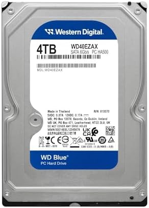 Western Digital 10TB WD Blue Internal Hard Drive HDD - 7200 RPM, SATA 6 Gb/s, 512 MB Cache, 3.5" - WD100EAGZ|B0F7NB1XS8