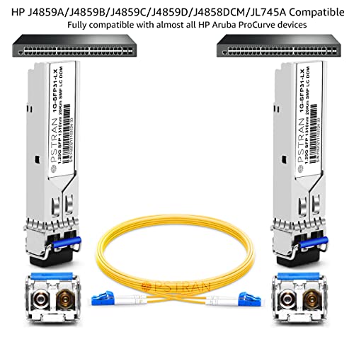 1000BASE-SX SFP Optical Transceiver Module Compatible with HPE Aruba J4858D J4858DCM JL745A Q8N53A ProCurve J4858C J4858B J4858A 850nm 550m DDM Duplex LC MMF|B09MTW3HVB