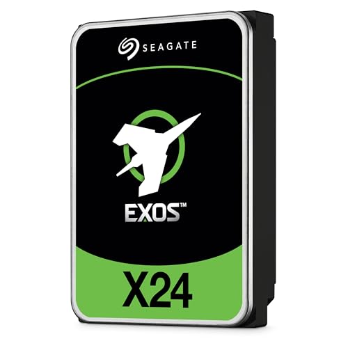 Seagate Exos X24 20TB Enterprise Internal Hard Drive HDD - 12GB/s SATA 7200RPM 2.5M MTBF (ST20000NM002H)|B0CN5LH117