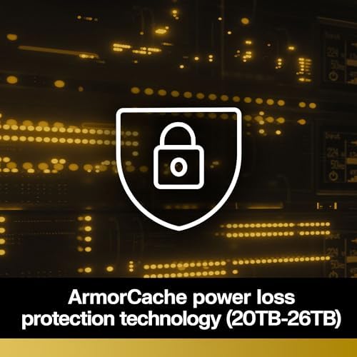 Western Digital 24TB WD Gold Enterprise Class SATA Internal Hard Drive HDD - 7200 RPM, SATA 6 Gb/s, 512 MB Cache, 3.5" - WD242KRYZ|B0DMB8BV8V