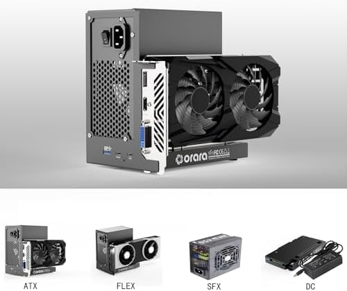 External GPU Dock Station, Mini eGPU Enclosure Only Compatible with Thunderbolt 3/4,USB4 40Gbps Graphics Card Dock Compatible with NVIDIA/AMD PCIe, PD 85W, Daisy Chain, DC/ATX/SFX/Flex Support|B0D2V5YFMH