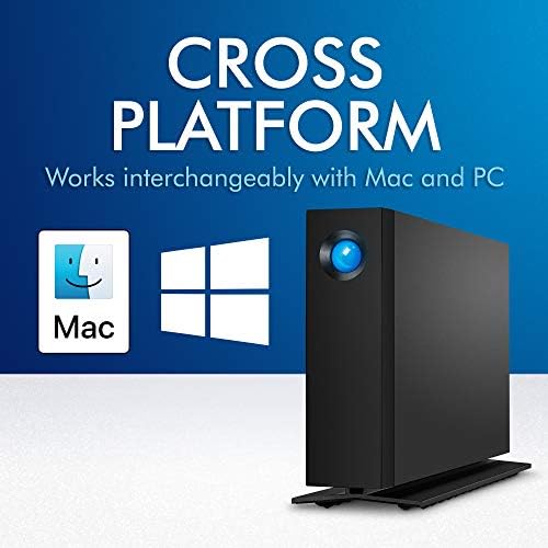 LaCie d2 Professional 10TB External Hard Drive Desktop HDD – USB-C USB 3.0 7200 RPM Enterprise Class Drives, 5 Year Warranty and Recovery Service (STHA10000800)|B07GHMTK9P